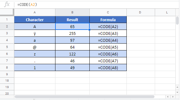 CODE G Function