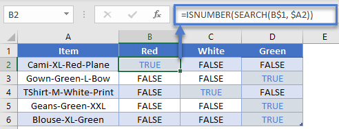 Search IsNumber Formula