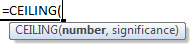 ceiling formula syntax