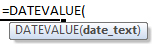 datevalue formula syntax