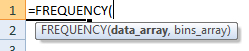 frequency formula syntax