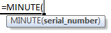 minute formula syntax