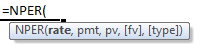 nper formula syntax