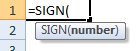 sign formula syntax