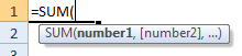 sum formula syntax