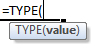 type formula syntax