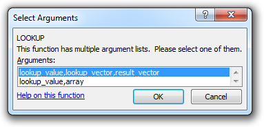 how to use the lookup function in excel