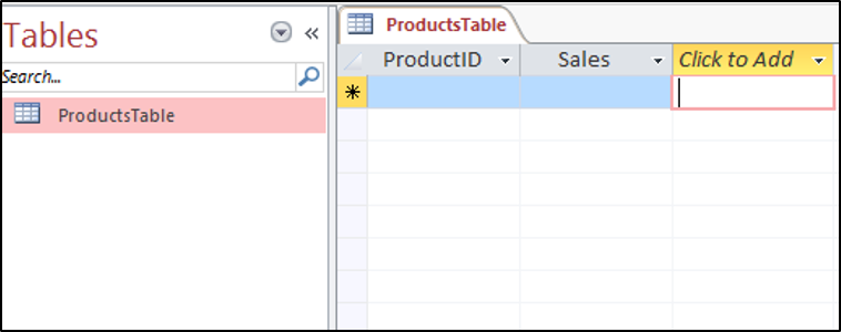 Create a Table in Access VBA