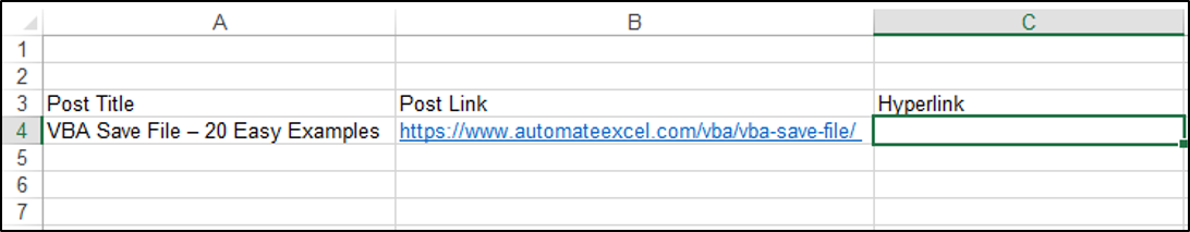 Inserting a Hyperlink Using a Formula with VBA