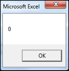 Message Box showing Initial Value of Variable