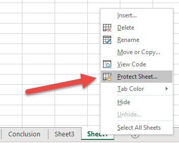 vba protect sheet