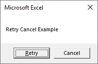 messagebox retry cancel