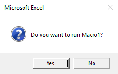 vba confirmation box run macro