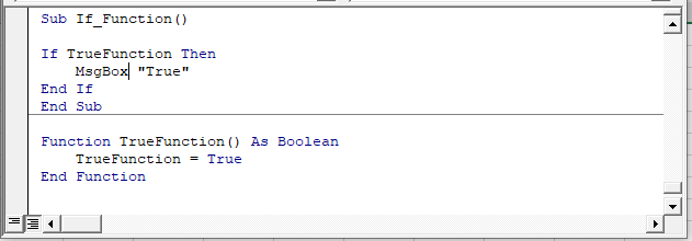 vba if boolean function