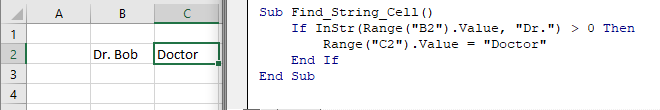 vba find text in cell