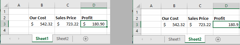 vba paste special formulas formats