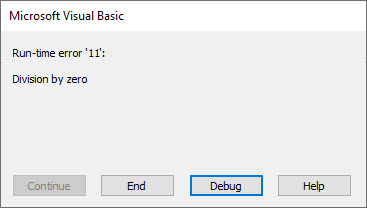 vba run-time error 11 err.number