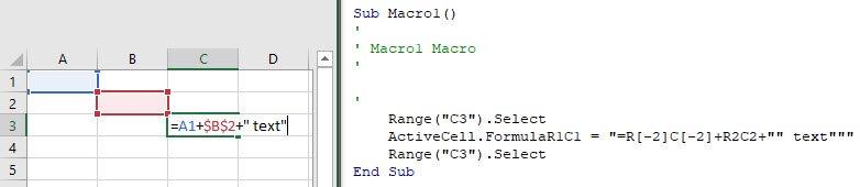 vba formula formular1c1