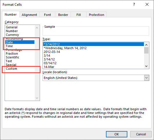 excel number formatting