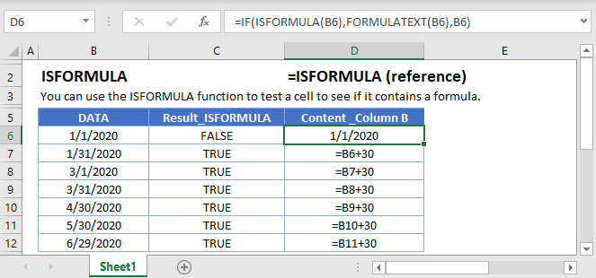 ISFORMULA main