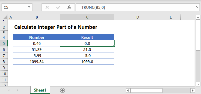 Integer Value Main