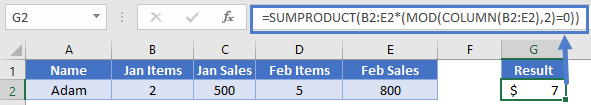 Mod SUM Column