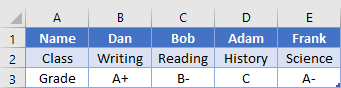 HLOOK Basic Table