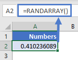 RANDARRAY EX 11