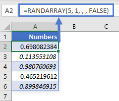 RANDARRAY EX 12