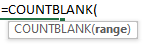 COUNTBLANK-Function
