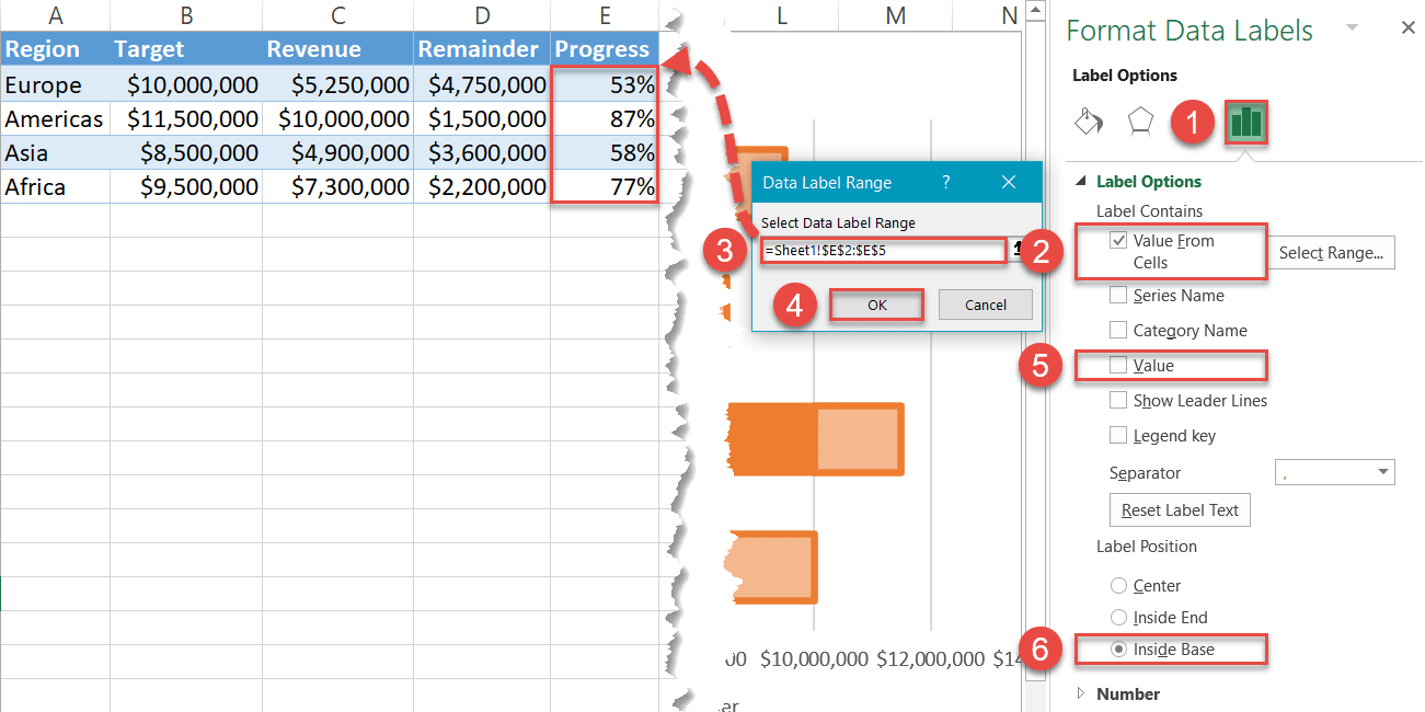 Insert custom data labels