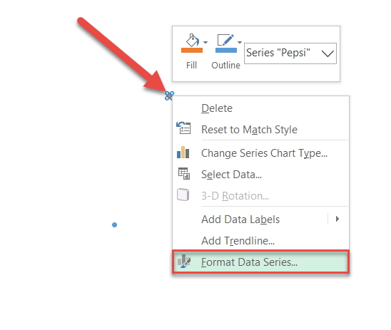 Open the Format Data Series task pane