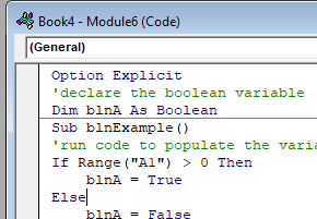 vba boolean module declare