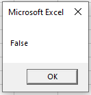 vba boolean msgbox false