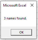 vba find array msgbox