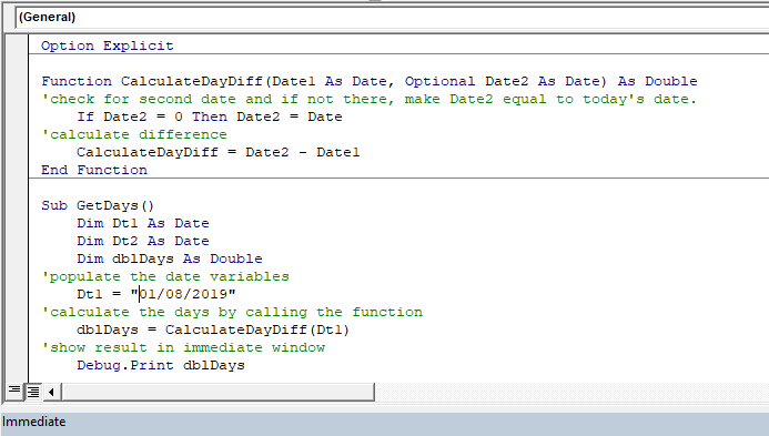 vba function optional parameter