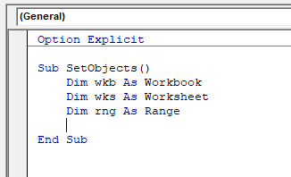 vba objects 1