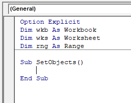 vba objects 2