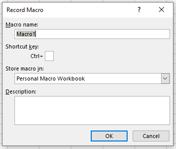 vba udf macro record