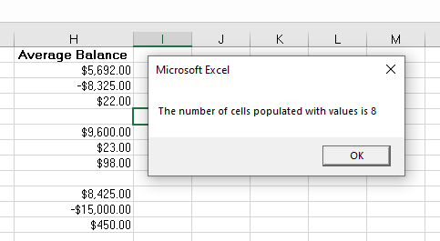 vba count values