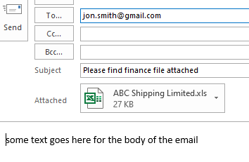 vba outlook email