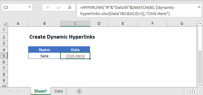 dynamic hyperlinks Main Function