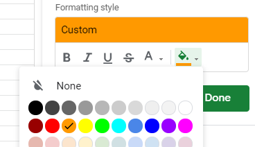 google sheets conditional formatting date in cell format