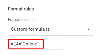 conditional formatting if statement custom formula