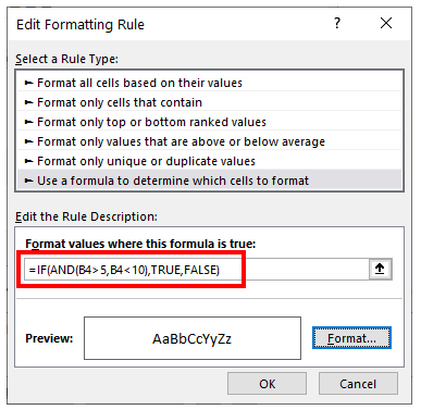 multiple conditions formula