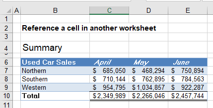 reference cell in another sheet workbook 01