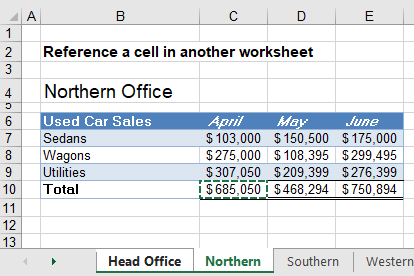 reference cell in another sheet workbook 03