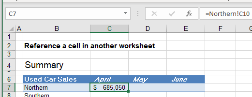 reference cell in another sheet workbook 04