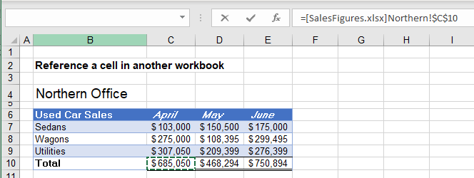 reference cell in another sheet workbook 16