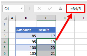 divide formula constant copy